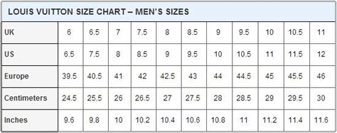 louis vuitton shoe mens|louis vuitton shoe size chart.